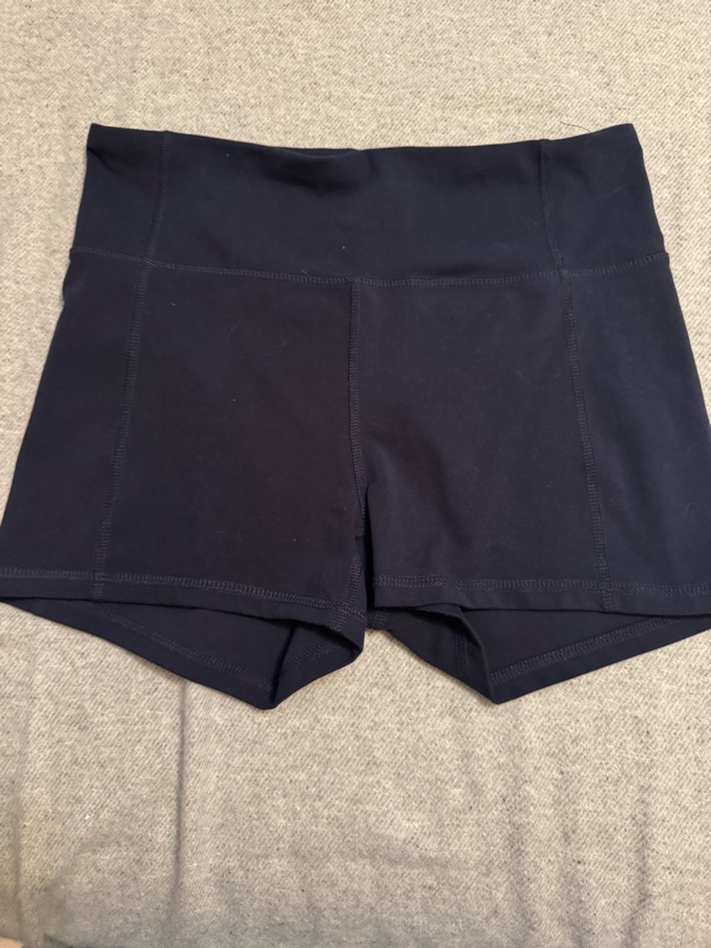 ZYIA Navy High-Waist Athletic Shorts